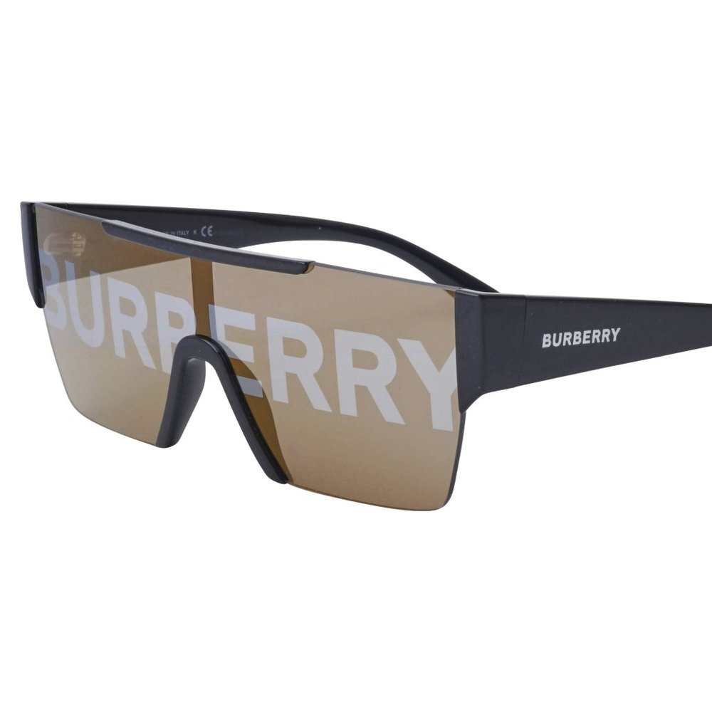 NEW BURBERRY BE4291 3001/H BLACK GREY LENS  LOGO AUTHENTIC SUNGLASSES 38-18